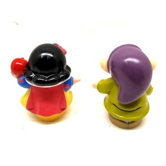 2012 Fisher Price Little People Disney Princess SNOW WHITE & DOPEY Dwarf Figures - Picture 3 of 7